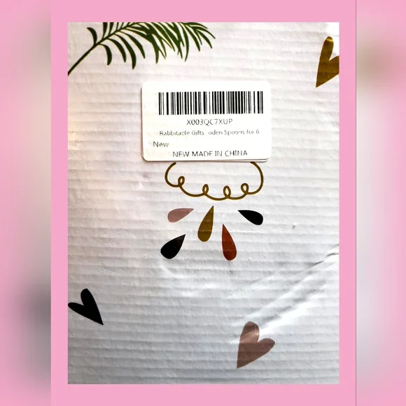 Ceramic Utensil Holder Farmhouse Crock/Wooden Spoons Gift for MOM - Picture 9 of 10